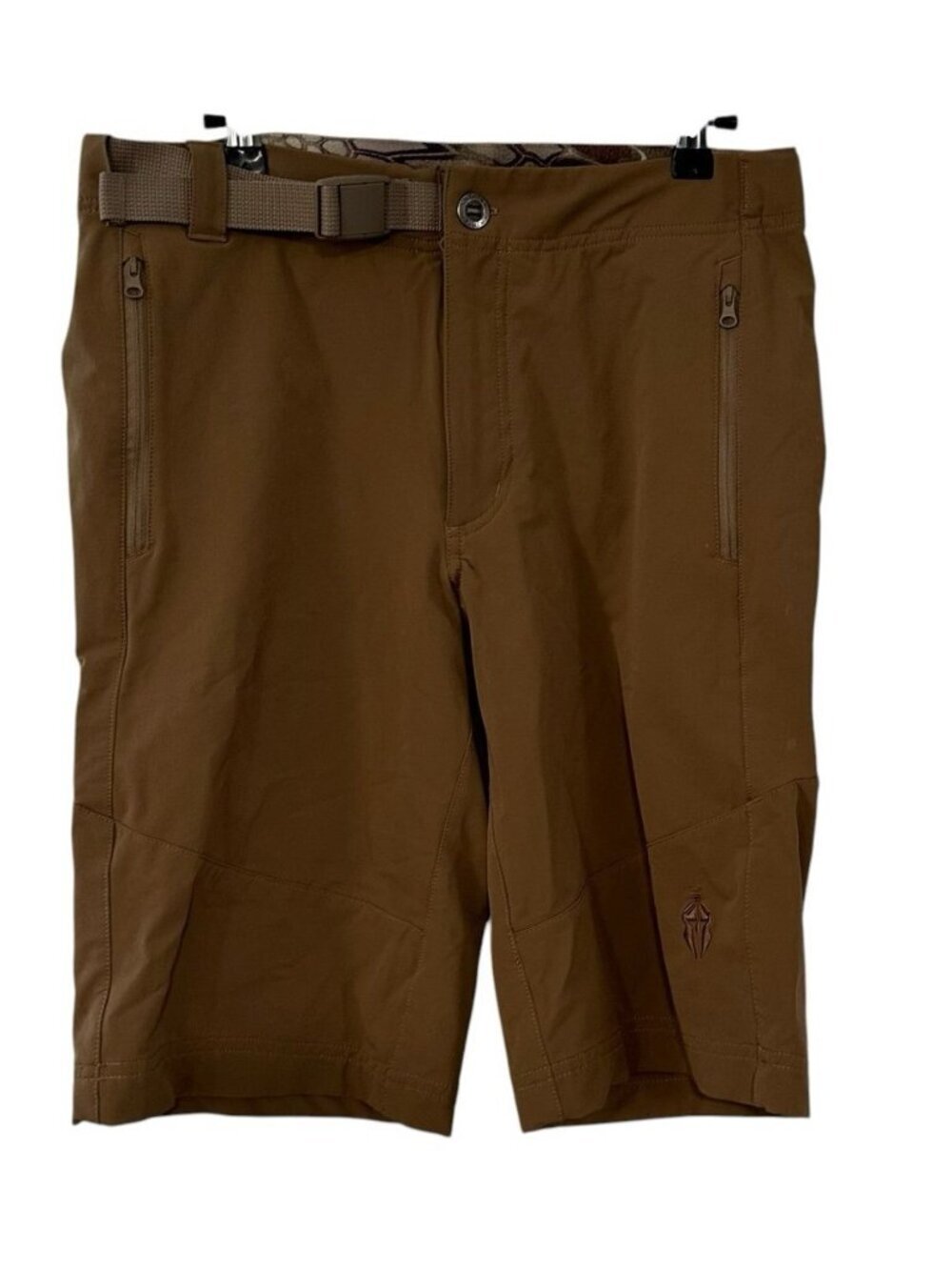 Kryptek Shorts 30x12 Hiking Hunting Zip Pocket Outdoors Nylon Belted Fishing